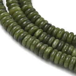 天然中国翡翠 南部翡翠ビーズ連  滑らかなロンデル  6.5x2.5mm  穴：1.1mm  約167個/連  14.88''（37.8センチメートル）&nbsp;GG-CBAC08A-A07-01