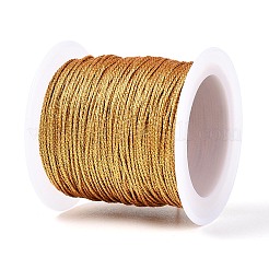 25m 12本撚り丸型ペットメタリック糸  ゴールド  0.8mm  約27.34ヤード（25m）/ロール&nbsp;MCOR-T003-04A