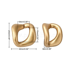 Opaque Spray Painted Acrylic Linking Rings&nbsp;OACR-S021-20A-B01