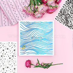 4Pcs 4 Styles Transparent Clear Plastic Embossing Template Folders&nbsp;AJEW-GL0002-20