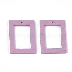 Spray Painted Wood Pendants&nbsp;WOOD-T017-10A