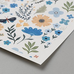 Flower Pattern Polymer Clay Water Transfer Paper&nbsp;DIY-WH0568-73B