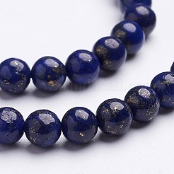 16 inch Grade A Round Dyed Natural Lapis Lazuli Beads Strand&nbsp;GSR6mmC123