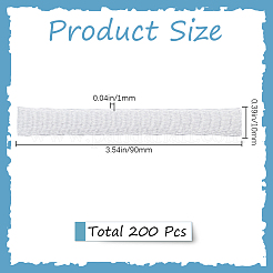 200Pcs PE Makeup Brush Protector Reusable Expandable Mesh Cover&nbsp;MRMJ-GF0001-51C
