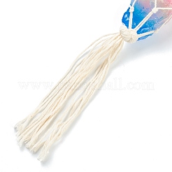 ジェムストーンペンダントの飾り  木綿糸で  ナゲット  310~325mm&nbsp;AJEW-I059-08A