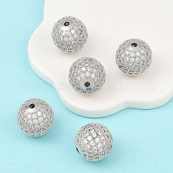 CZ Brass Micro Pave Cubic Zirconia Round Beads&nbsp;LS-ZIRC-L017-05P