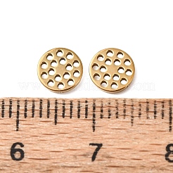 Hollow 304 Stainless Steel Charms&nbsp;STAS-G385-05G-01