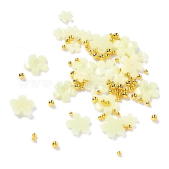 Flower Plastic Cabochons Nail&nbsp;X-MRMJ-I001-03F