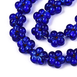 Handmade Silver Foil Glass Beads&nbsp;FOIL-N030-01B