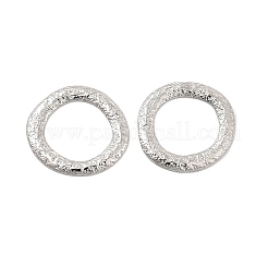 変色しない304ステンレススチール製リンクリング  ハンマーラウンドリング  ステンレス鋼色  32.5x1.5mm  穴：20.5mm&nbsp;LS-STAS-B032-02P