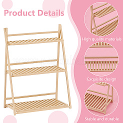 Mini Plastic Flower Pot Rack&nbsp;AJEW-WH0471-117A
