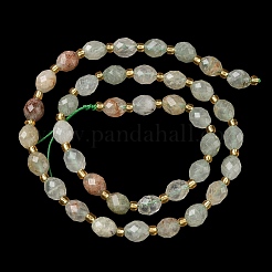 Natural Green Rutilated Quartz Beads Strands&nbsp;G-F809-A05-01