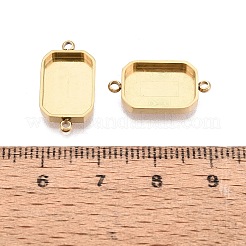 304 Stainless Steel Connector Cabochon Settings&nbsp;STAS-Q113-34G