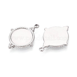 304 Stainless Steel Pendant Cabochon Settings&nbsp;STAS-T065-94P
