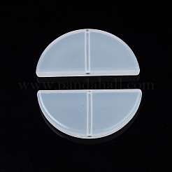 透明なアクリルビーズ  半円  ホワイト  18x38x5mm  穴：1.8mm  約170個/500g&nbsp;TACR-N009-28-A01