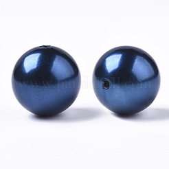パール調アクリルビーズ  ラウンド  ミックスカラー  24.5x25mm  穴：3mm  約60個/500g&nbsp;PACR-24D