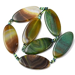 Natural Banded Agate Beads Strands&nbsp;G-F825-A01-01B