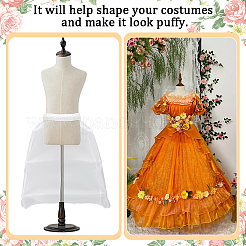 Polyester & Steel Wire Half Oval Wedding Dress Petticoat for Women&nbsp;DIY-WH0591-492A