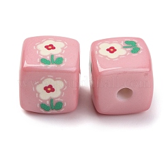 Printed Opaque Acrylic Beads&nbsp;SACR-A009-01C