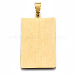 ステンレスペンダント201個  レーザー彫刻模様  タロットカードペンダント  ゴールドカラー  死xiii  40x24x1mm  穴：8x4mm&nbsp;STAS-S105-LA460-20