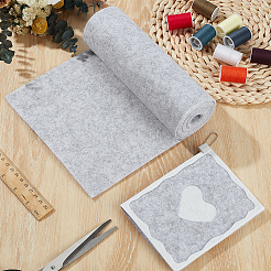 フェルトロール生地  DIY工芸品  ライトグレー  200x1mm  3 m /ロール&nbsp;DIY-WH0308-794B-02