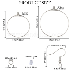 20Pcs 2 Styles 304 Stainless Steel Pendants&nbsp;STAS-YW0003-07