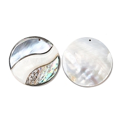 Natural Freshwater Shell & Black Lip Shell & Paua Shell Pendants&nbsp;SHEL-F007-08