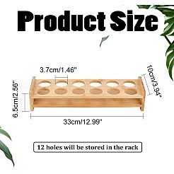 12-Slot Wooden Shot Glass Tray Holders&nbsp;ODIS-WH0027-031