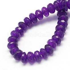 Natural White Jade Bead Strands&nbsp;G-R168-8x5mm-03