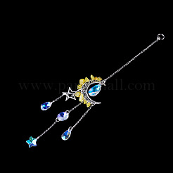 Moon & Star Alloy Hanging Ornaments&nbsp;HJEW-TADJ0022