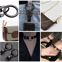 16Pcs 8 Styles Alloy Spring Gate Rings&nbsp;FIND-PH0007-80B
