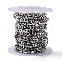 Tarnish Resistant 304 Stainless Steel Ball Beaded Chains&nbsp;CHS-K002-11