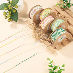 5 Rolls 5 Colors Segment Dyed Macrame Cotton Cord&nbsp;OCOR-TA0004-05D