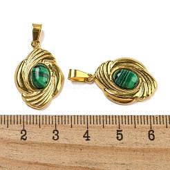 Synthetic Malachite Pendants&nbsp;STAS-U024-15G-07