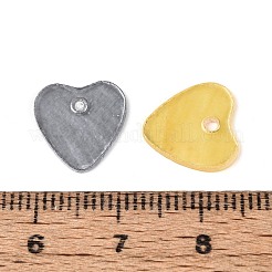 Spray Painted Natural Capiz Shell Heart Charms&nbsp;SHEL-K006-66