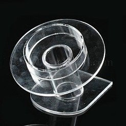 有機ガラスブレスレット/腕輪表示  透明  70x80x75mm&nbsp;BDIS-N002-01