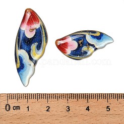 4Pcs 4 Styles Transparent Epoxy Resin Pendants&nbsp;RESI-B032-05B