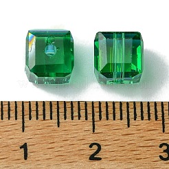 100Pcs Transparent Electroplate Glass Beads&nbsp;GLAA-K064-08A-AB02