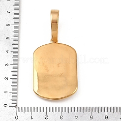 304 Stainless Steel with Rhinestone Pendants&nbsp;STAS-Z171-25G-02