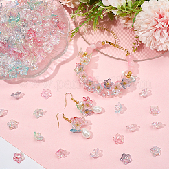 420Pcs 7 Colors Acrylic Bead Caps&nbsp;OACR-SP0001-70