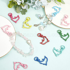 30Pcs Spray Painted Alloy Swivel Lobster Claw Clasps&nbsp;FIND-SC0016-05
