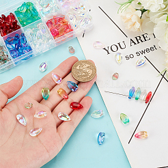 200Pcs 10 Styles Transparent Glass Charms&nbsp;GLAA-GA0001-67