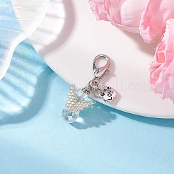 Glass Pendant Decorations&nbsp;HJEW-MZ00375