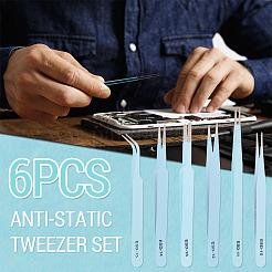 201 Stainless Steel Beading Tweezers Sets&nbsp;TOOL-TA0001-15C