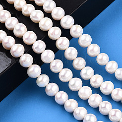 Natural Cultured Freshwater Pearl Beads Strands&nbsp;PEAR-N016-09B