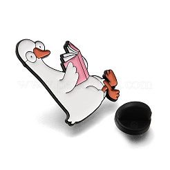 Reading Duck Enamel Pins&nbsp;JEWB-E797-01B-EB