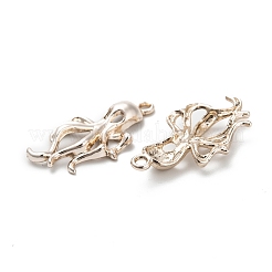 合金ペンダント  タコ  ライトゴールド  31x16x4mm  穴：1.5mm&nbsp;PALLOY-J218-109G