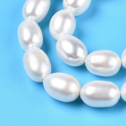 天然養殖淡水パールビーズ連売り  ライス  古いレース  7.5~10x6.8~7.5mm  穴：0.6mm  約44個/連  14.76''（37.5センチメートル）&nbsp;PEAR-N012-07U-1