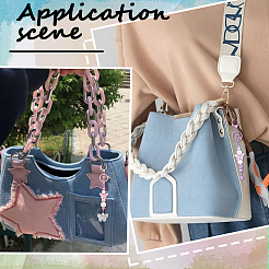 10Pcs 10 Colors Alloy Bar Beadable Keychain Clasps&nbsp;FIND-SC0017-20