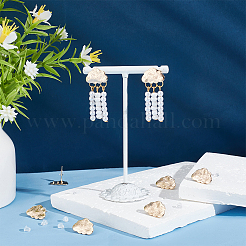10Pcs Cloud Shape Brass Stud Earring Findings&nbsp;EJEW-BC0001-13